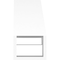 Ekena Millwork 4-in. W x 8-in. D x 8-in. H Merced Architectural Grade PVC Knee Brace BRCP04X08X08MRC - alternate 5
